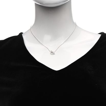 Hermes 18K White Gold Diamond Finesse Pendant Necklace 2 of 5