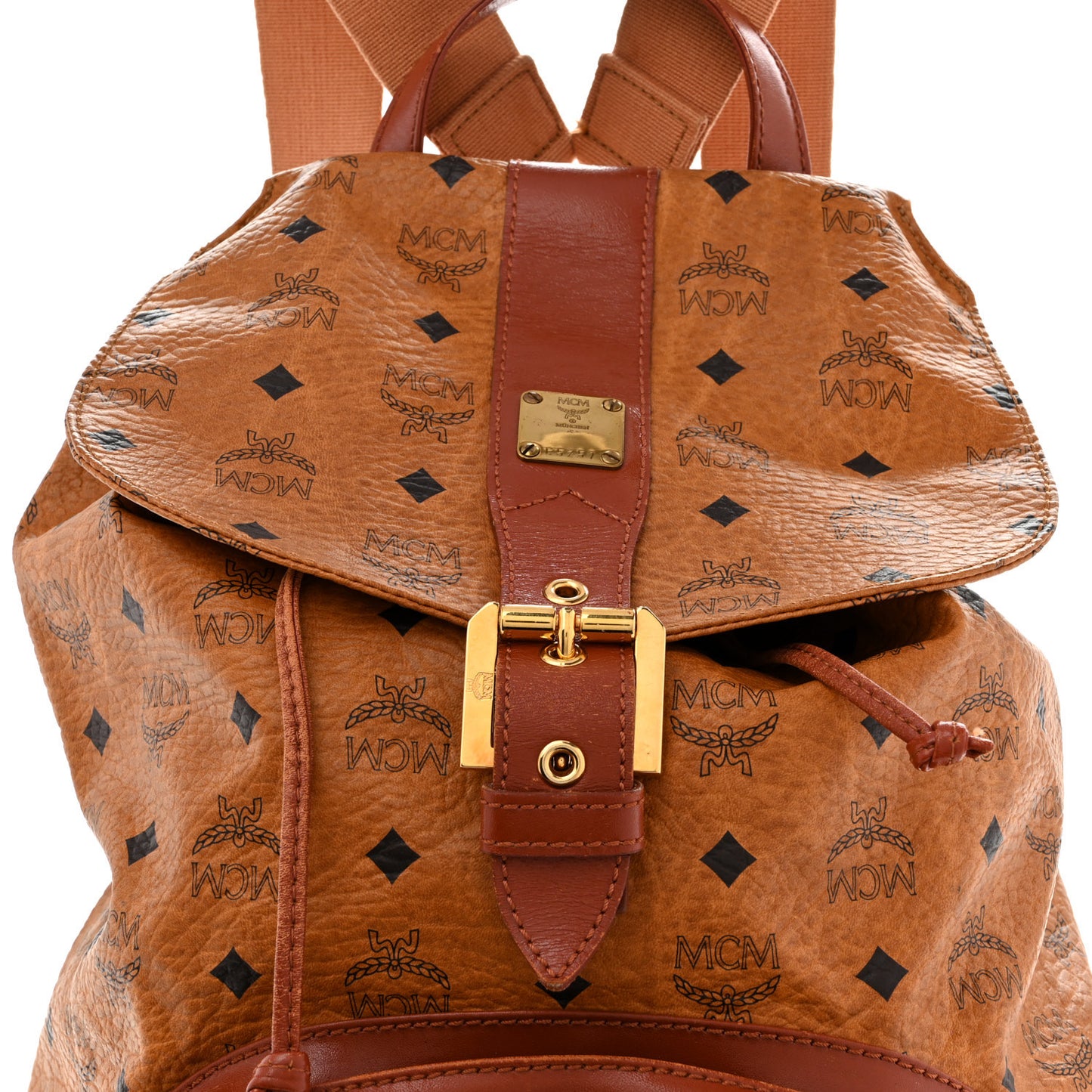 Visetos Drawstring Backpack Cognac