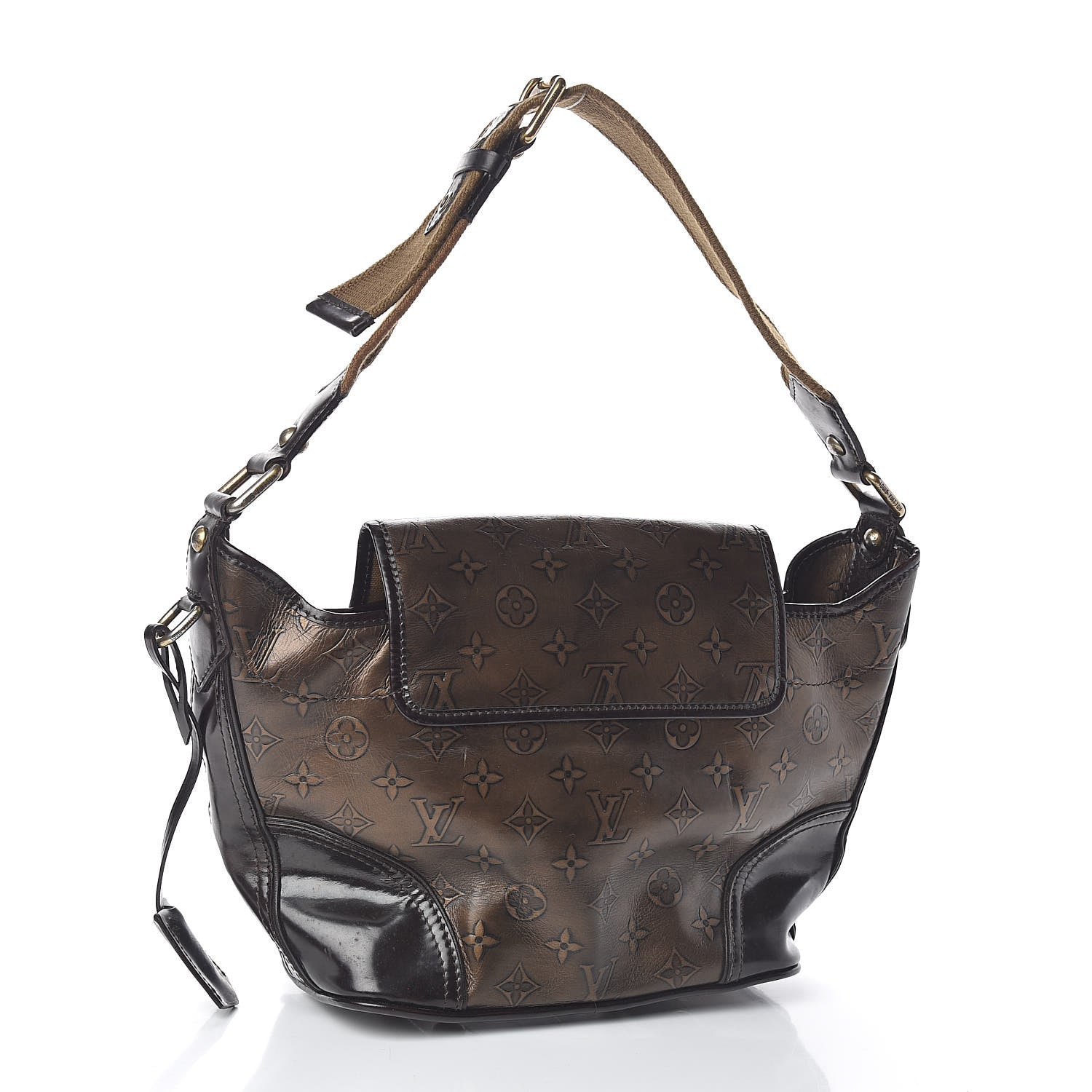 Louis Vuitton Monogram Embossed Sergent PM Bronze 3 of 9