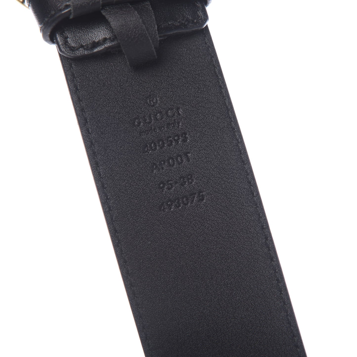 Calfskin Double G 40mm Belt 95 38 Black
