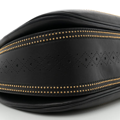 Gucci Calfskin New Bamboo Large Top Handle Bag Black 9 of 11