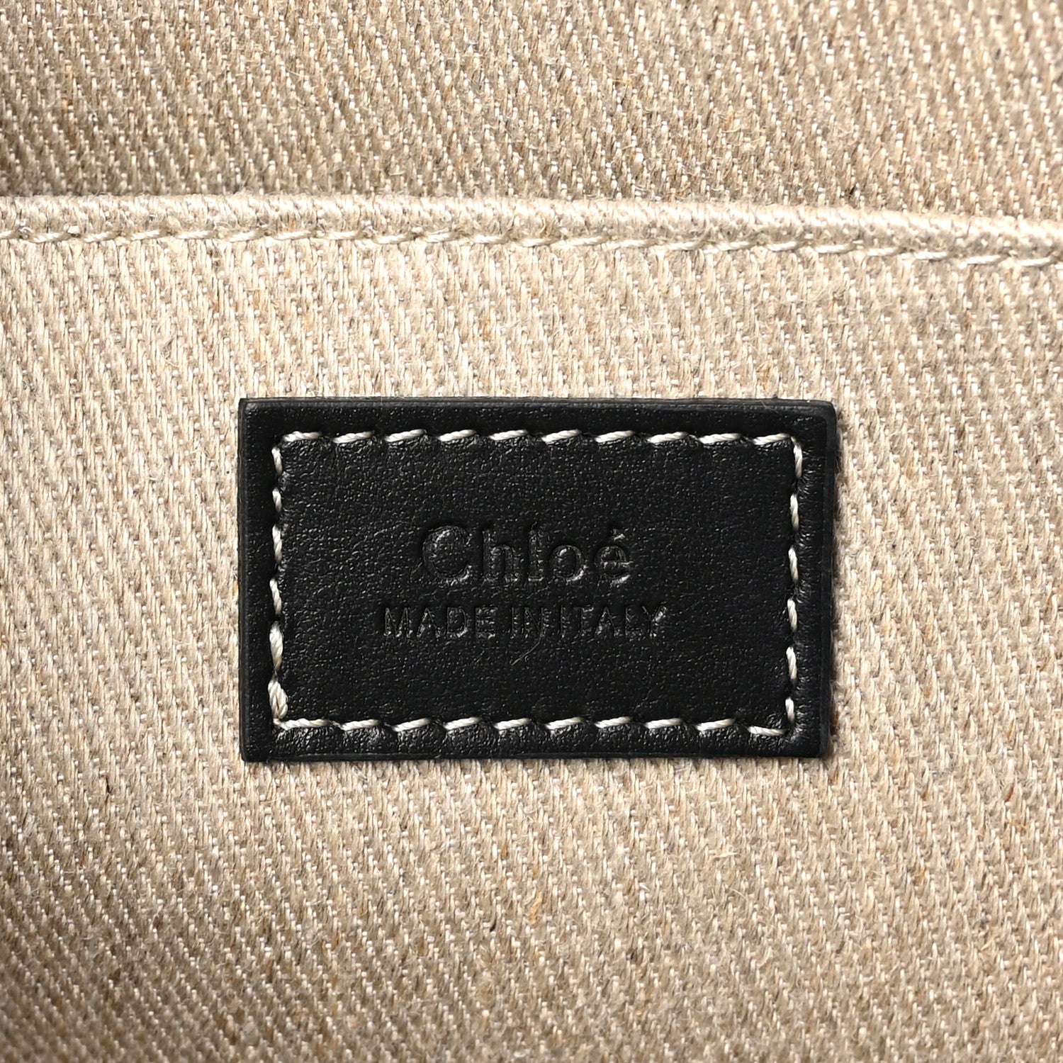 Chloe Denim Calfskin Large Braided Woody Ribbon Tote Blue 6 of 10