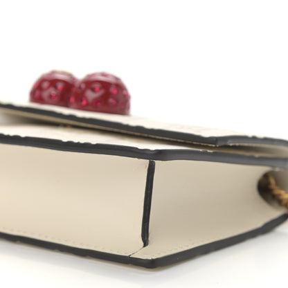Gucci Guccissima Mini Cherry Chain Bag White 9 of 10