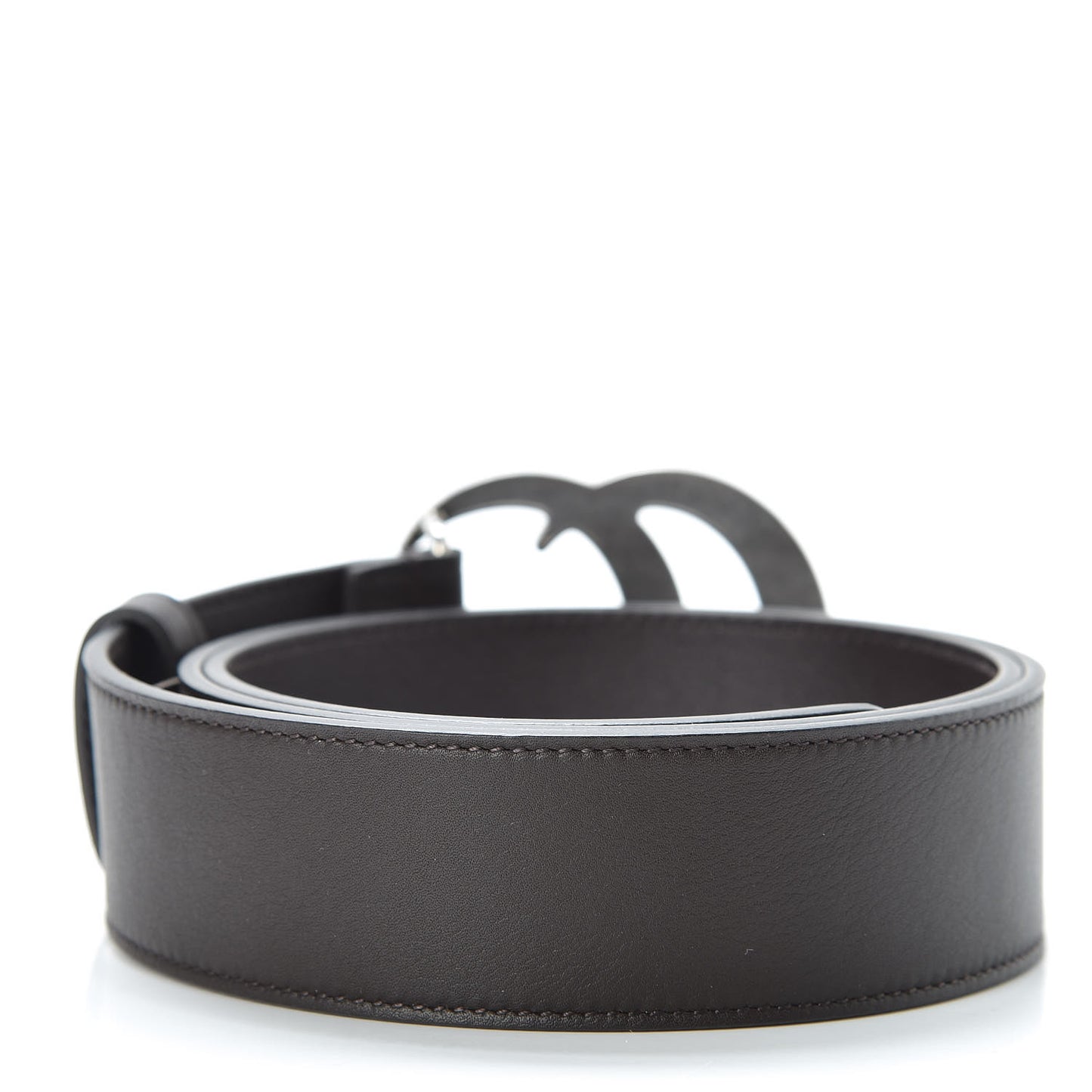 Calfskin Double G 40mm Belt 85 34 Dark Cocoa