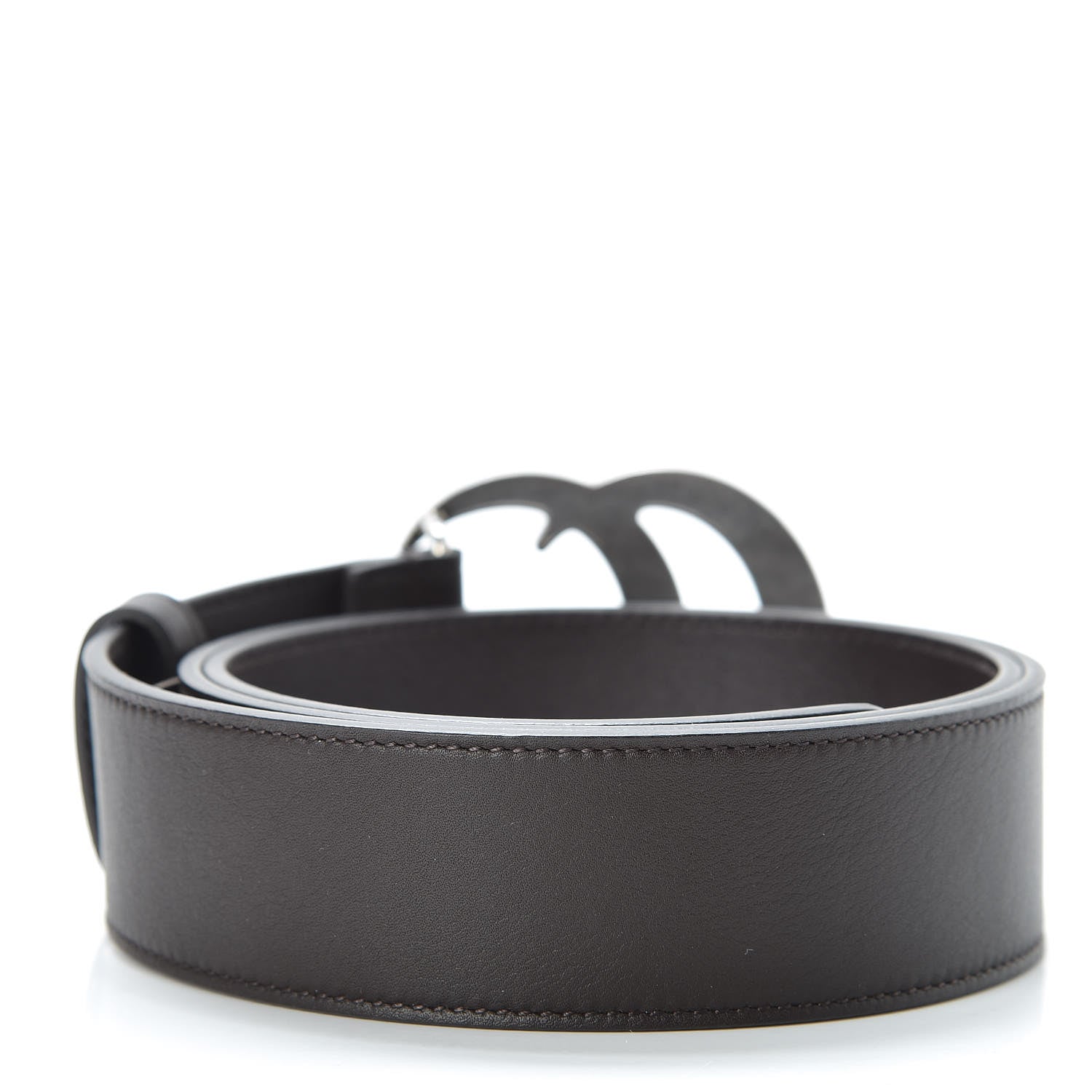 Gucci Calfskin Double G 40mm Belt 85 34 Dark Cocoa 3 of 6