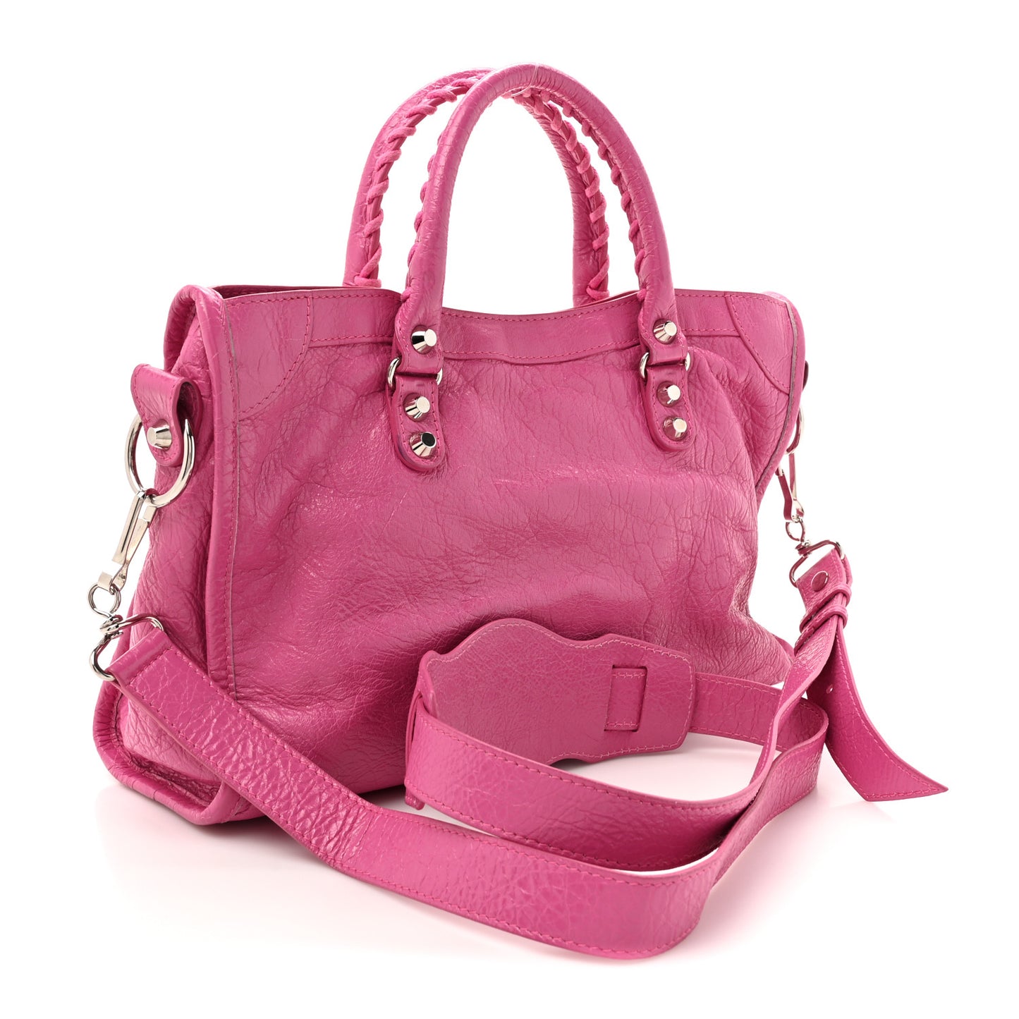 Agneau Classic Silver Hardware S City Flamingo