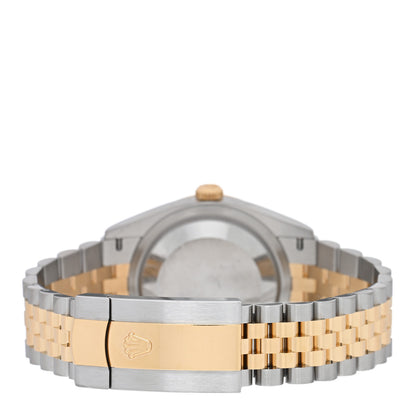 Rolex Stainless Steel 18K Yellow Gold 36mm Oyster Perpetual Datejust Watch White Roman 126233 3 of 5