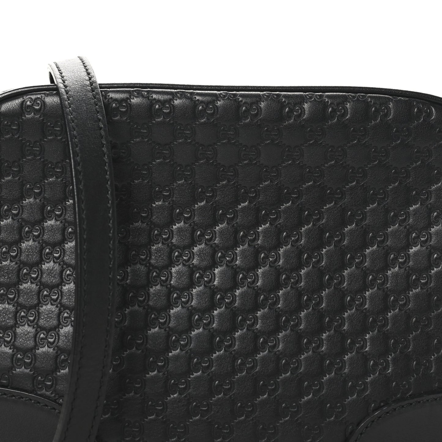 Microguccissima Mini Bree Messenger Bag Black