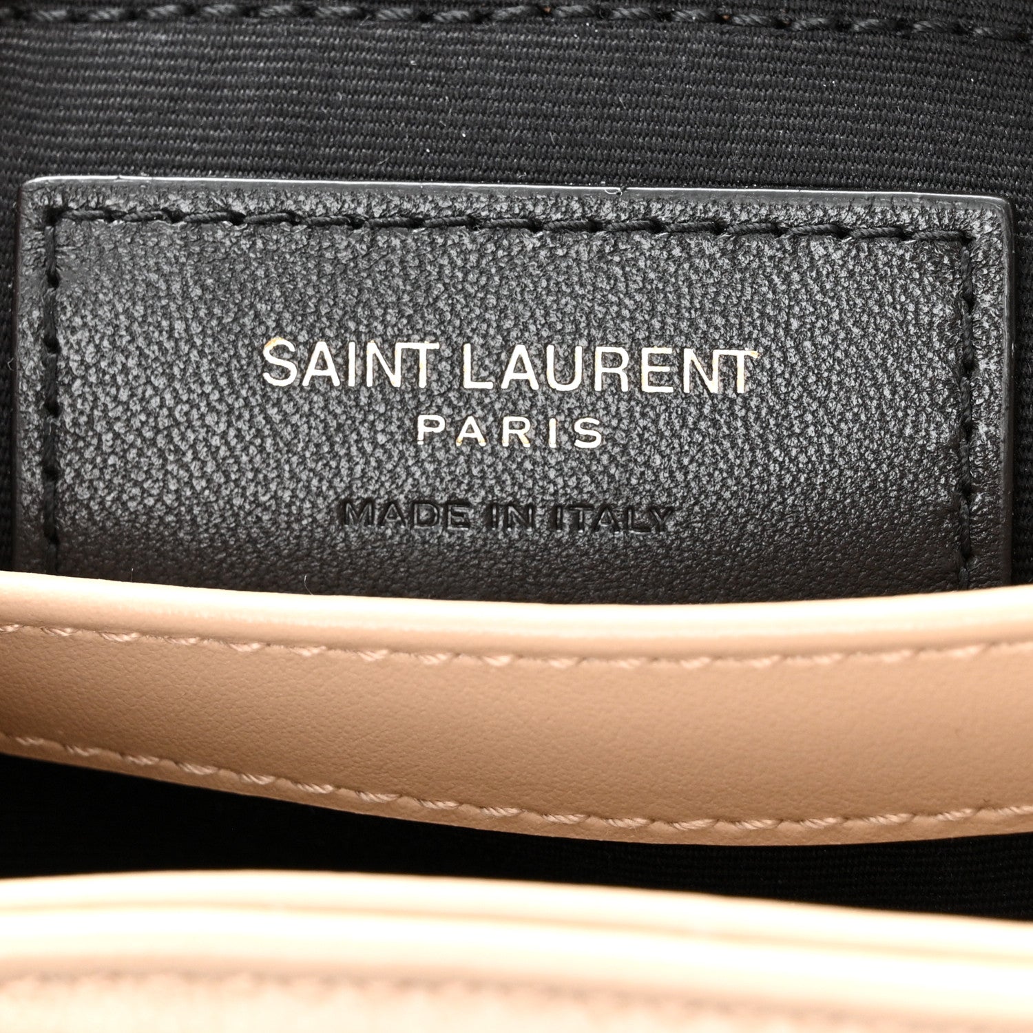 Saint Laurent Calfskin Y Quilted Monogram Toy Loulou Crossbody Bag Dark Beige 6 of 12