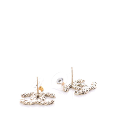 Chanel Crystal Pearls Coronation CC Earrings Gold 4 of 5