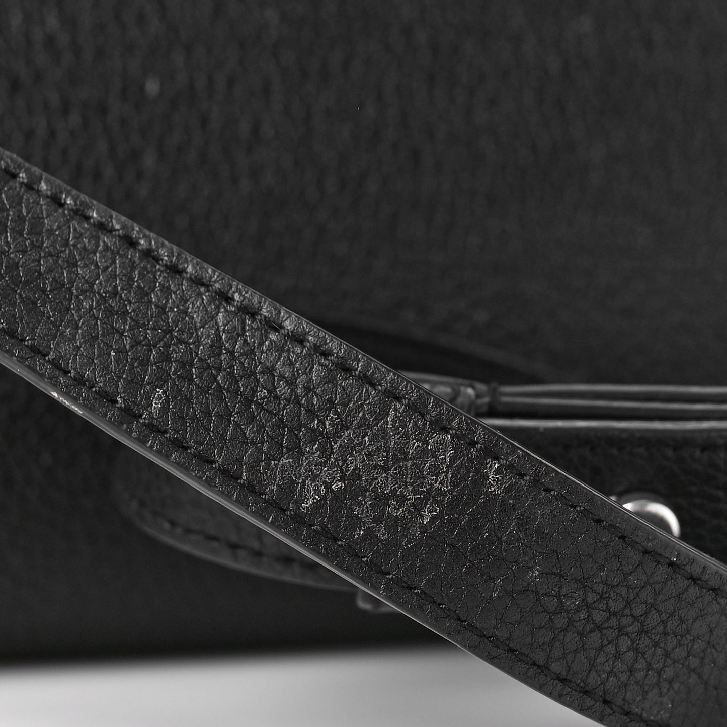 Grained Calfskin Small Supple Sac De Jour Black