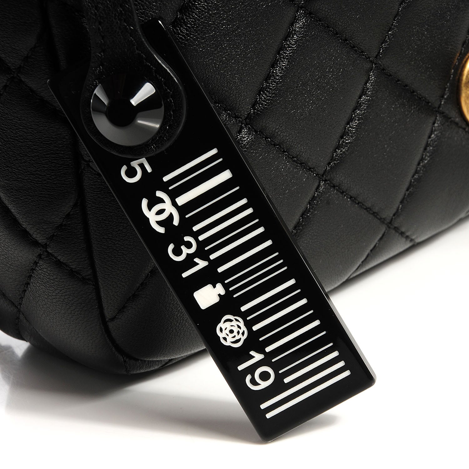 Chanel Lambskin Small Grocery By Flap Black 4 of 12