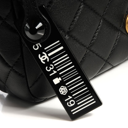 Chanel Lambskin Small Grocery By Flap Black 4 of 12