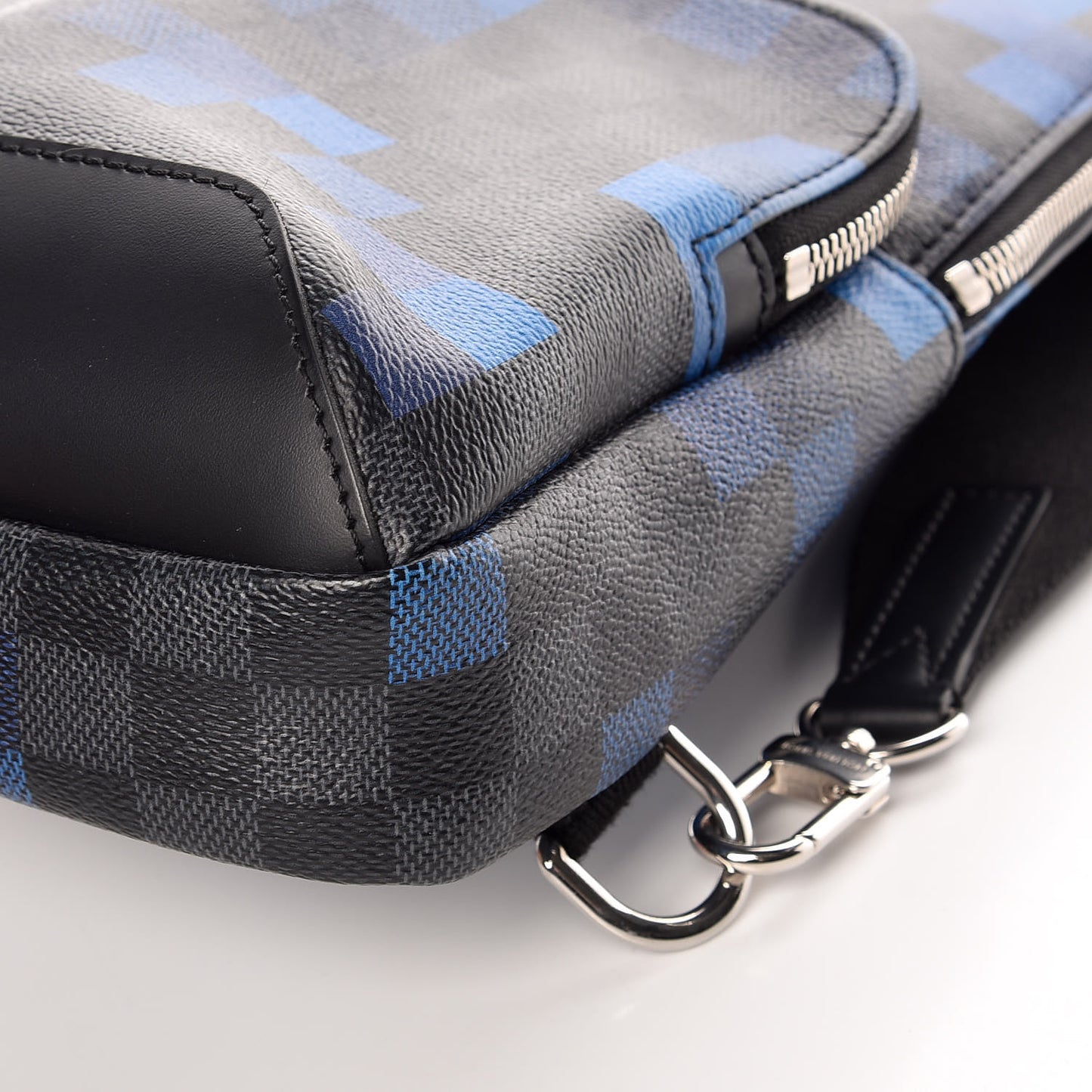 Damier Graphite Pixel Avenue Sling Backpack Blue