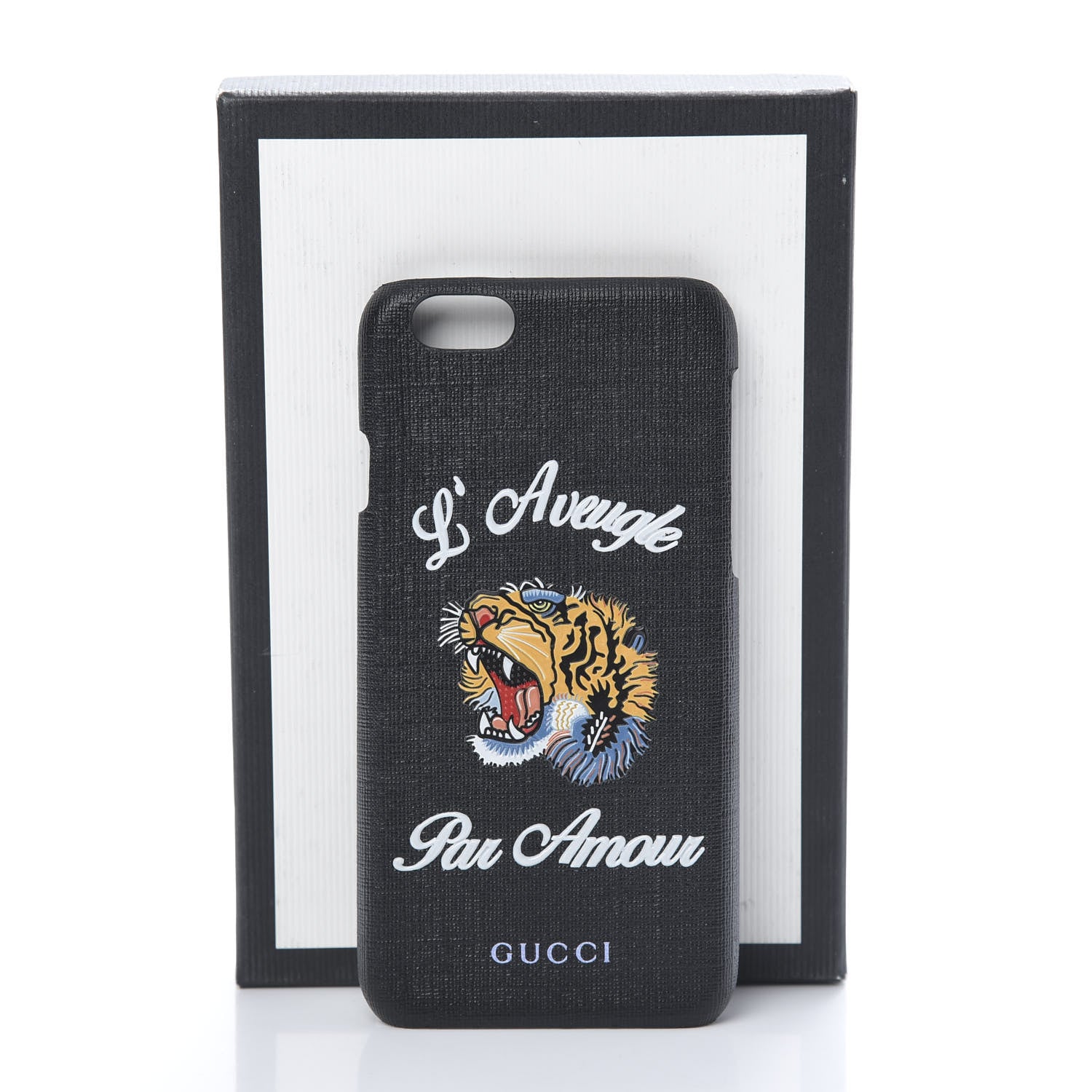 Gucci GG Supreme Monogram L'Aveugle Par Amour Print iPhone 7 Case Black 7 of 7