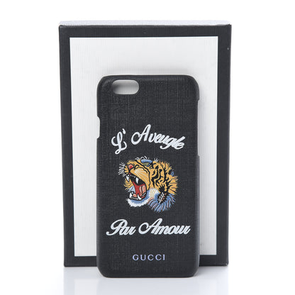 Gucci GG Supreme Monogram L'Aveugle Par Amour Print iPhone 7 Case Black 7 of 7