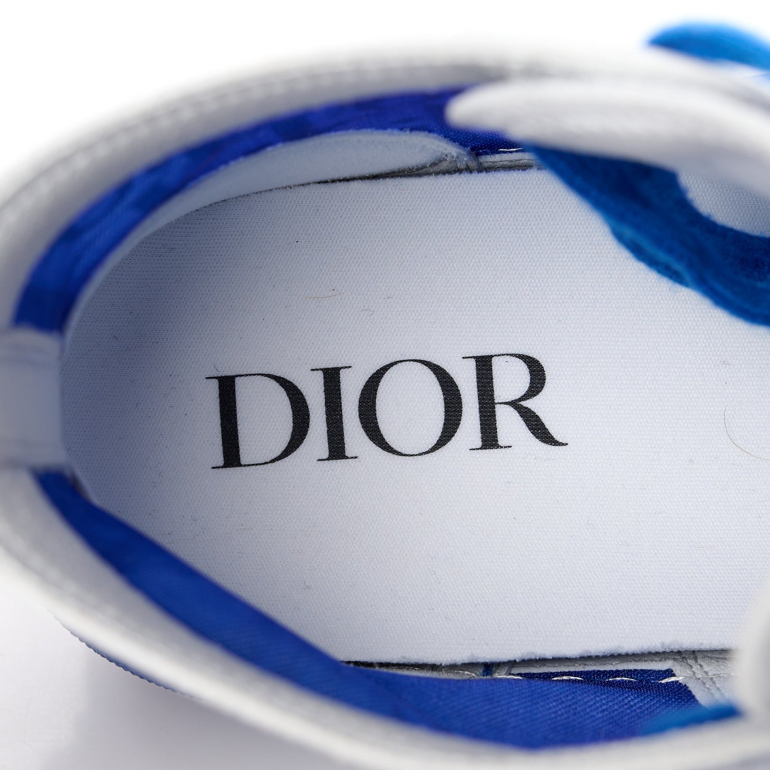 Christian Dior Technical Canvas Oblique Mens B23 High Top Sneakers 41 Blue 8 of 10