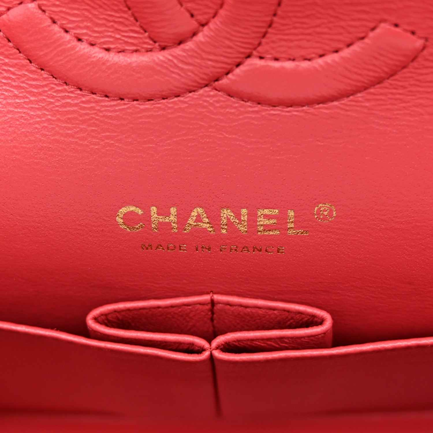 Chanel Caviar Quilted Medium Double Flap Dark Pink 6 of 10