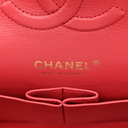 Chanel Caviar Quilted Medium Double Flap Dark Pink 6 of 10