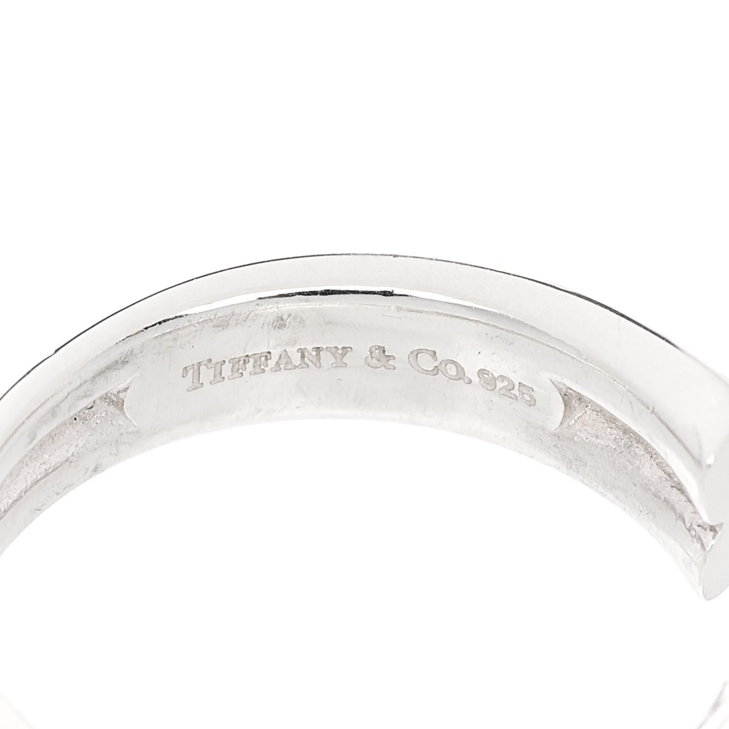 Tiffany Sterling Silver Tenderness Heart Ring 47 4.25 4 of 5