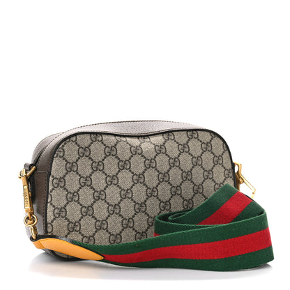 Gucci GG Supreme Monogram Web Neo Vintage Shoulder Bag Beige New Acero Crop 4 of 10
