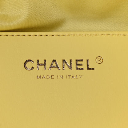Chanel Caviar Quilted Mini Chanel 25 Handbag Light Yellow 6 of 10