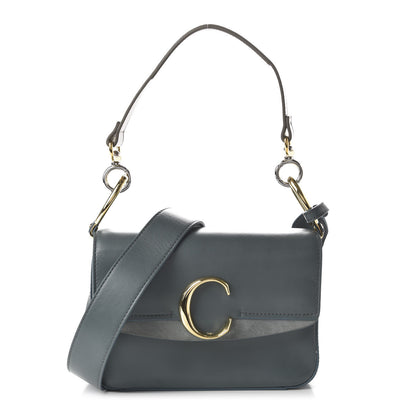 Chloe Calfskin Small C Double Carry Cloudy Blue 2 of 18