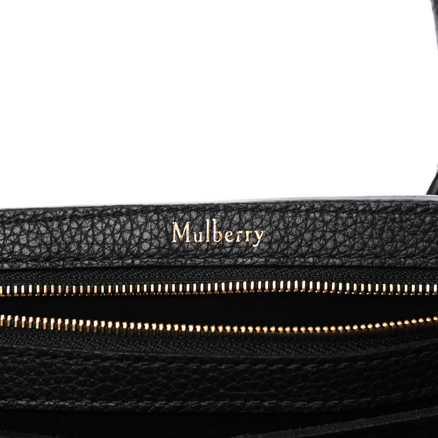 Mulberry Classic Grain Small New Bayswater Black 6 of 9