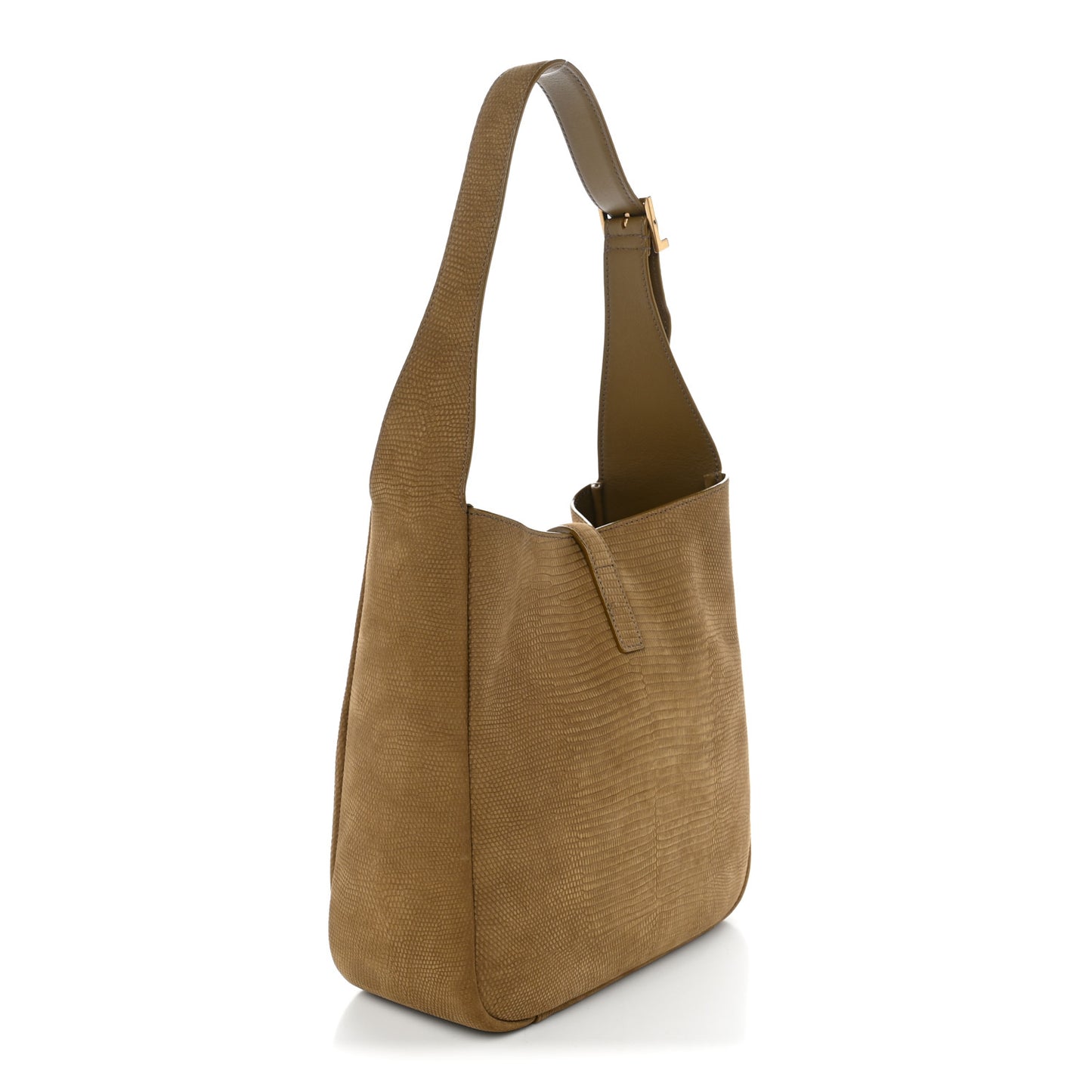 Suede Lizard Embossed Small Le 5 A 7 Soft Hobo Dark Pistachio