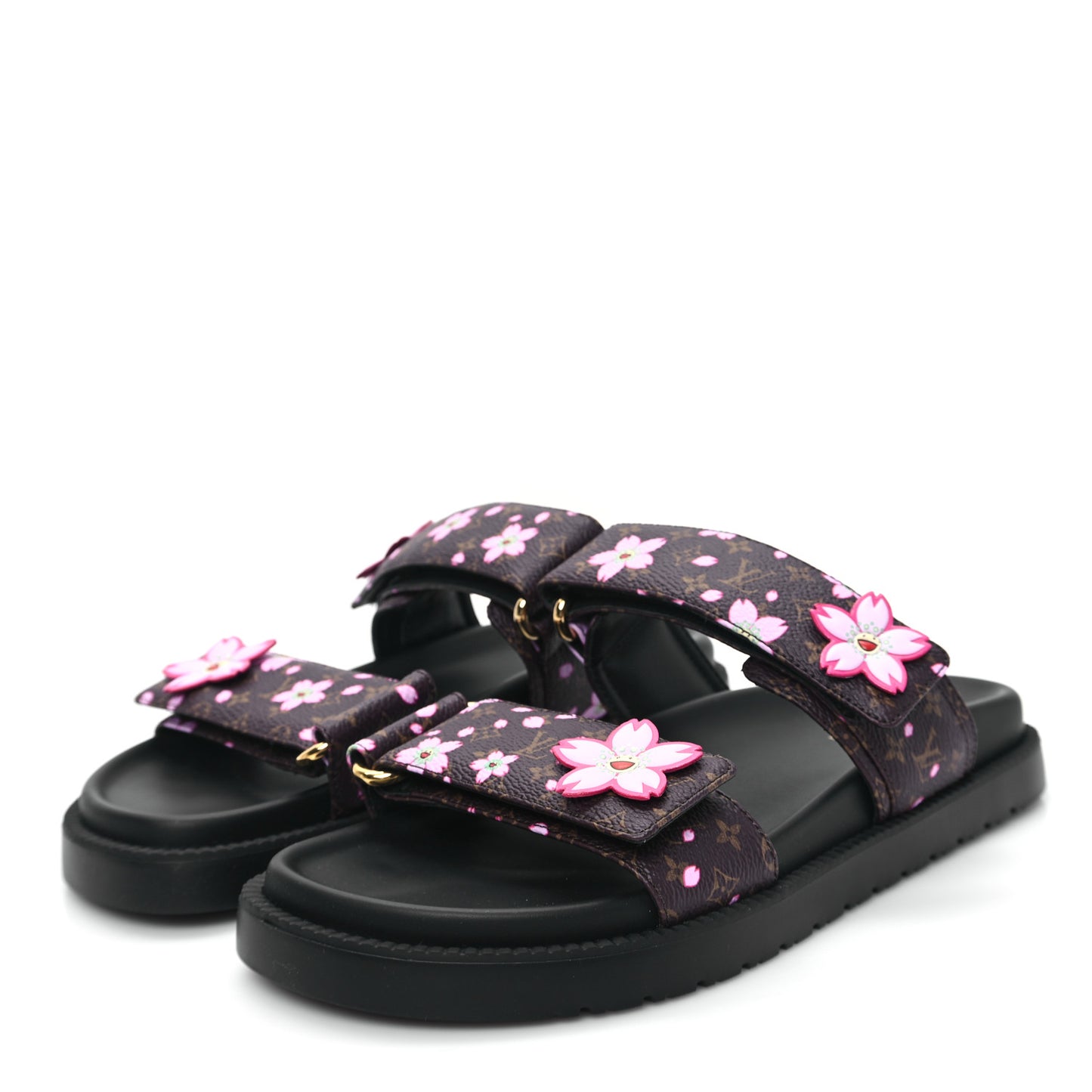 LV X TM Monogram LV Sunset Flat Comfort Mule 37 Sakura Brown