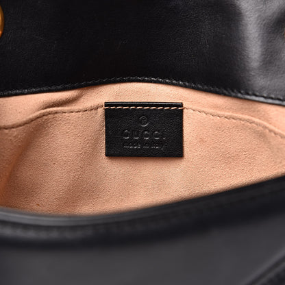 Gucci Calfskin Matelasse Mini GG Marmont Shoulder Bag Black 6 of 19