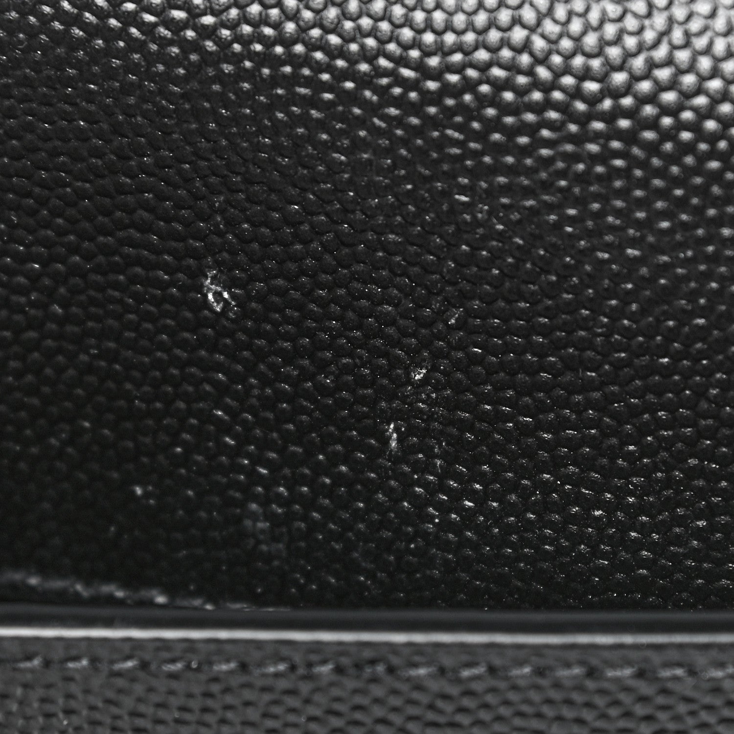 Saint Laurent Grain de Poudre Mini Classic Monogram Cassandra Top Handle Black 16 of 16