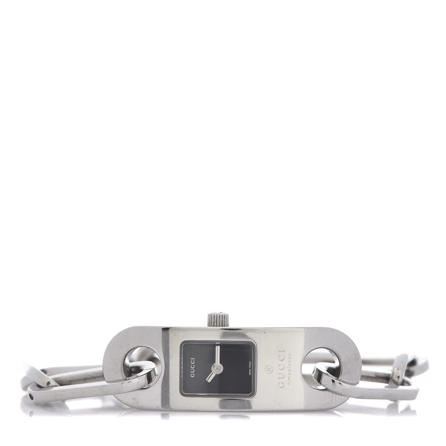 Gucci Stainless Steel 14mm 6100L Quartz Watch Black 3 of 5