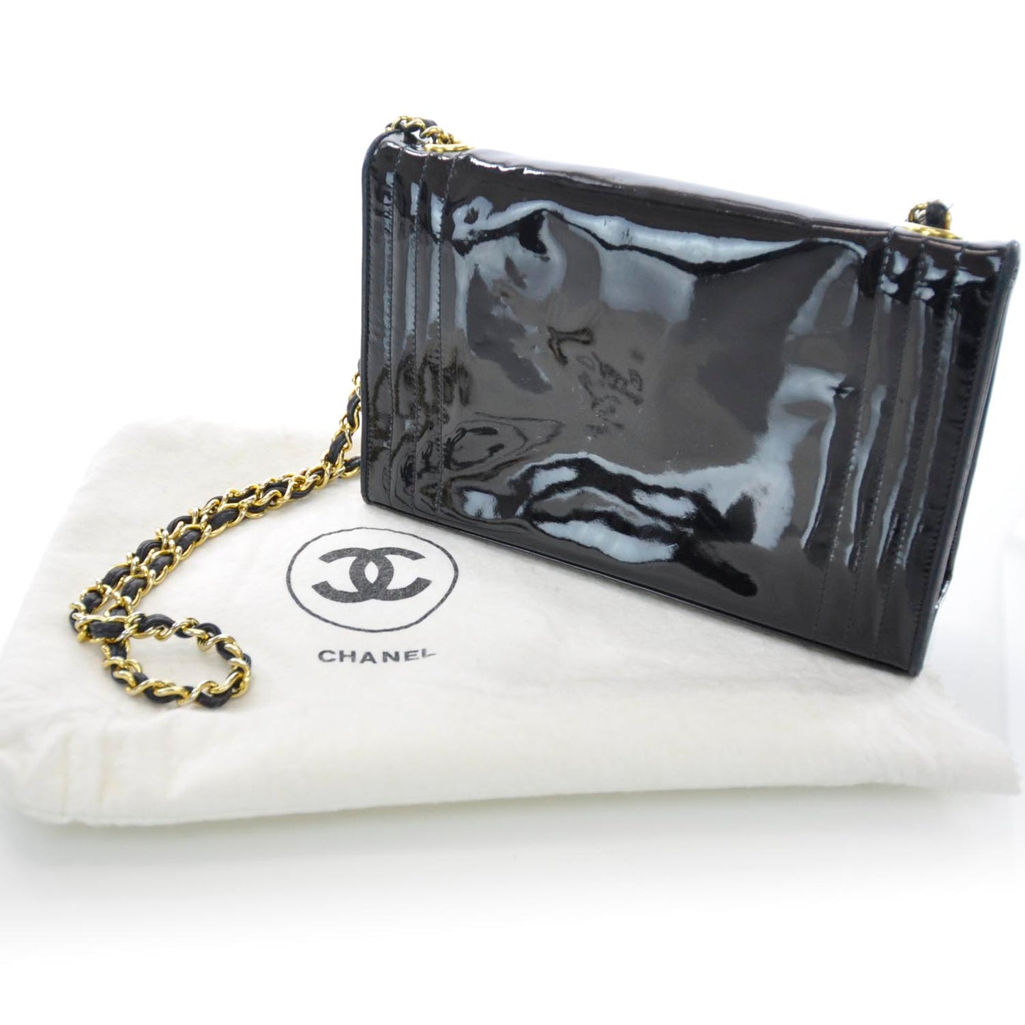 Patent Envelope Flap Bag Black