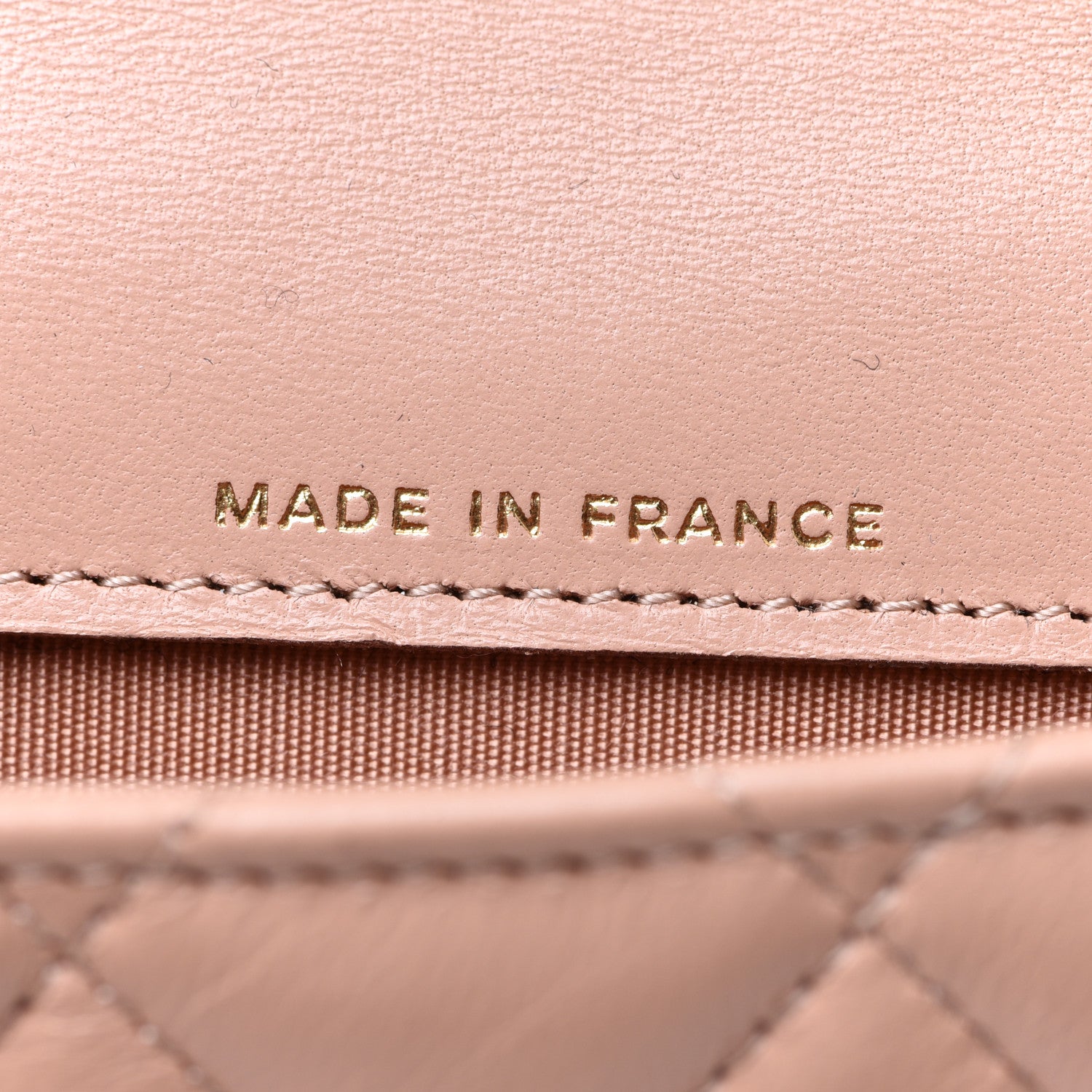 Chanel Lambskin Quilted Top Handle Flap Coin Purse With Chain Beige 7 of 9