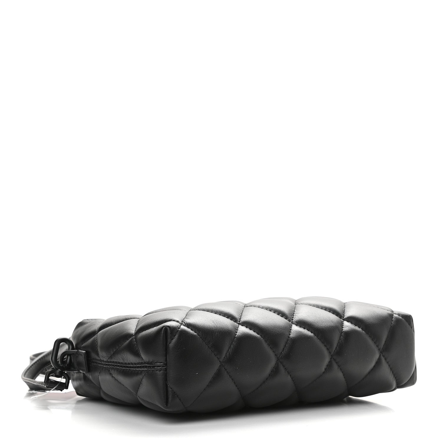 Balenciaga Nappa Calfskin Quilted Touch B Camera Shoulder Bag Black 4 of 8