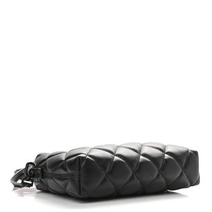 Balenciaga Nappa Calfskin Quilted Touch B Camera Shoulder Bag Black 4 of 8