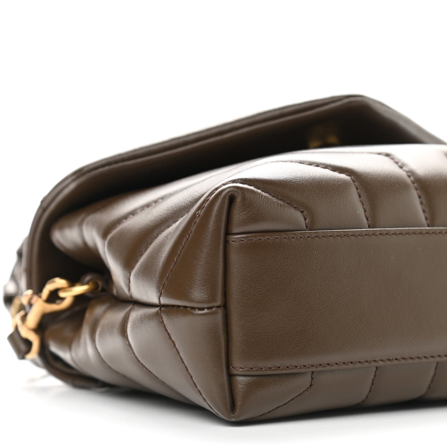 Calfskin Y Quilted Monogram Toy Loulou Crossbody Bag Earth