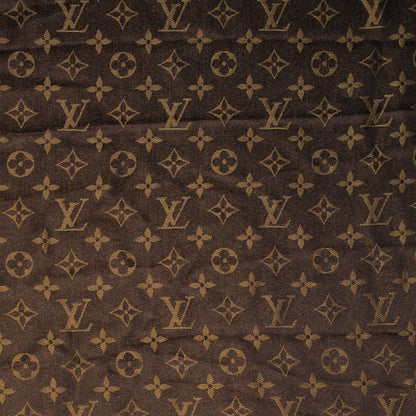 Louis Vuitton Silk Lurex Wool Monogram Shine Shawl Marron 1 of 5