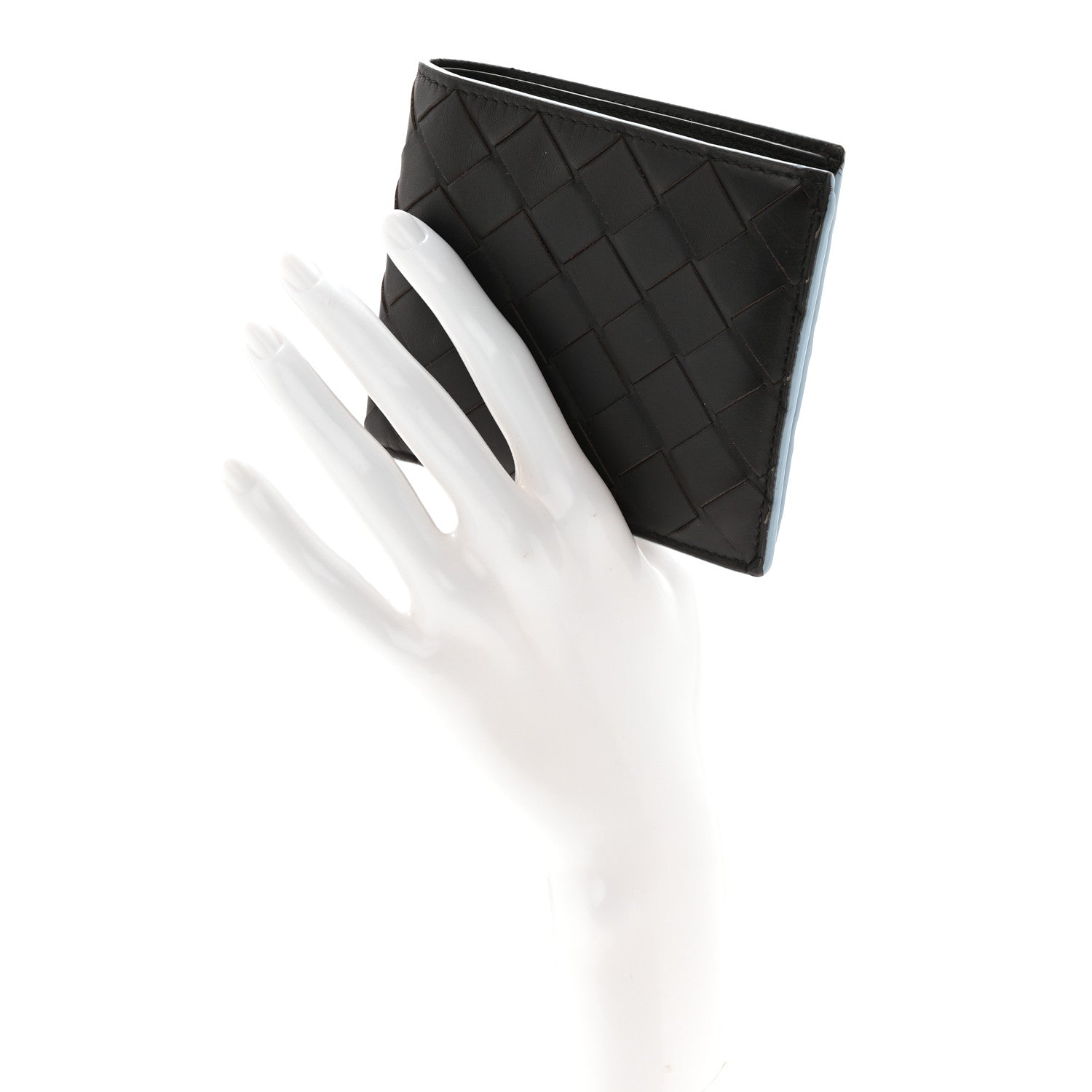 Bottega Veneta Nappa Intrecciato Bi-Fold Wallet Ebano 2 of 8