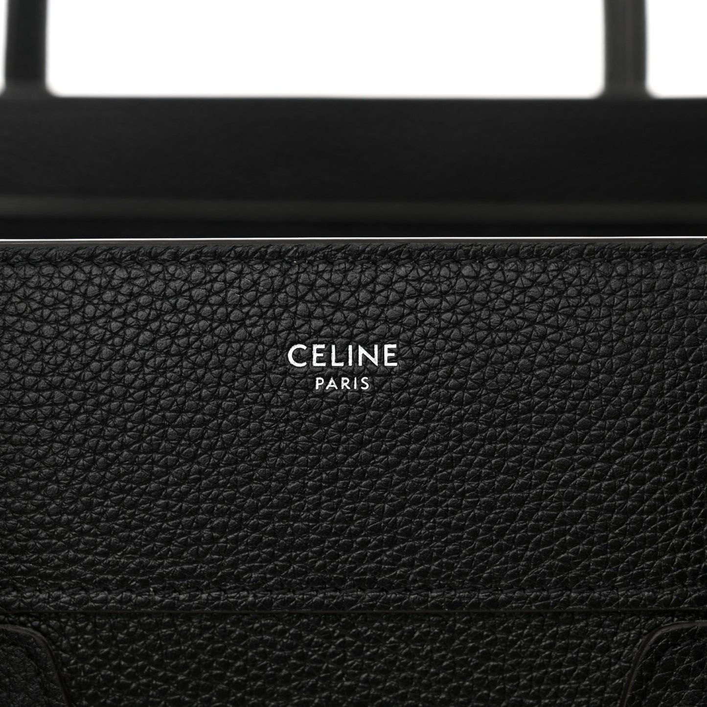 Drummed Calfskin Mini Luggage Black