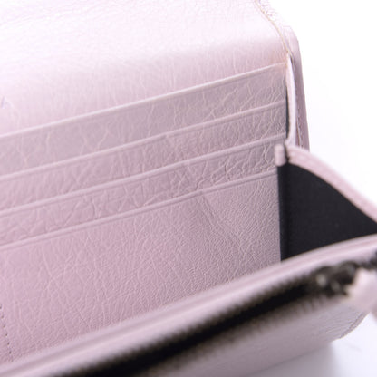 Balenciaga Agneau Classic Hardware Money Wallet Rose Poudre 10 of 10
