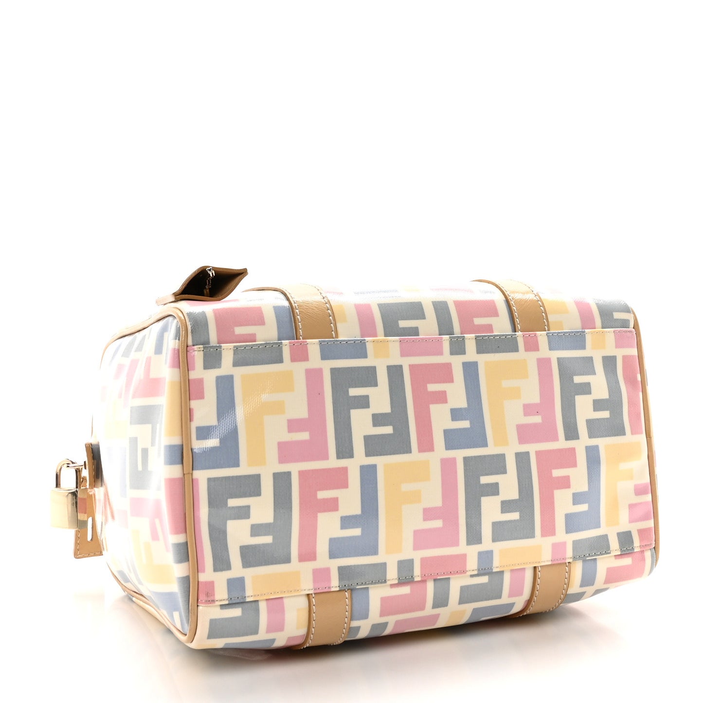 Vitello Grace Glazed Fabric FF Small Boston Multicolor White