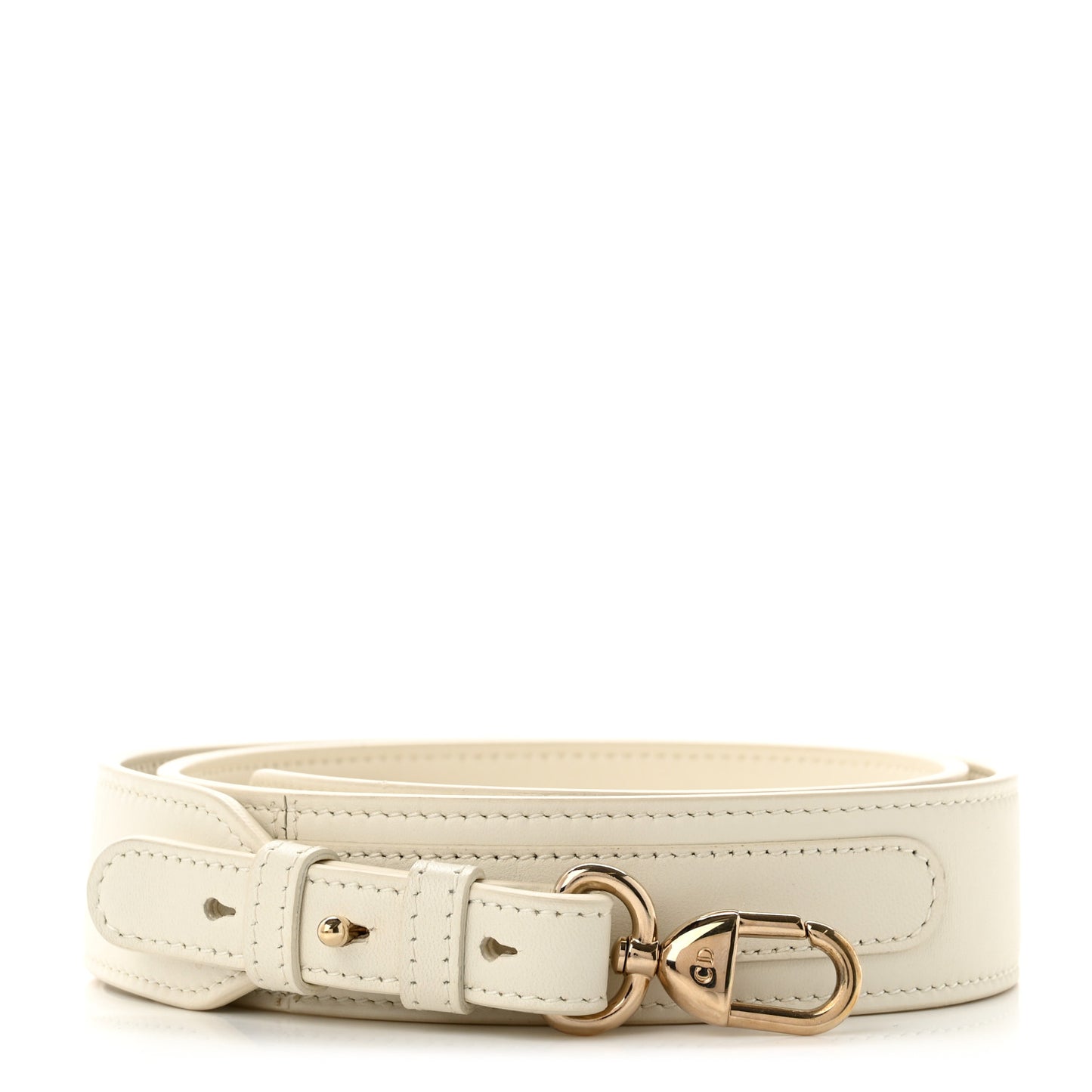 Lambskin Lucky Badges My Lady Dior Adjustable Shoulder Strap Latte