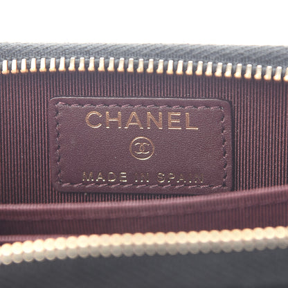 Chanel Caviar Quilted Zip Coin Purse Black 8 of 9