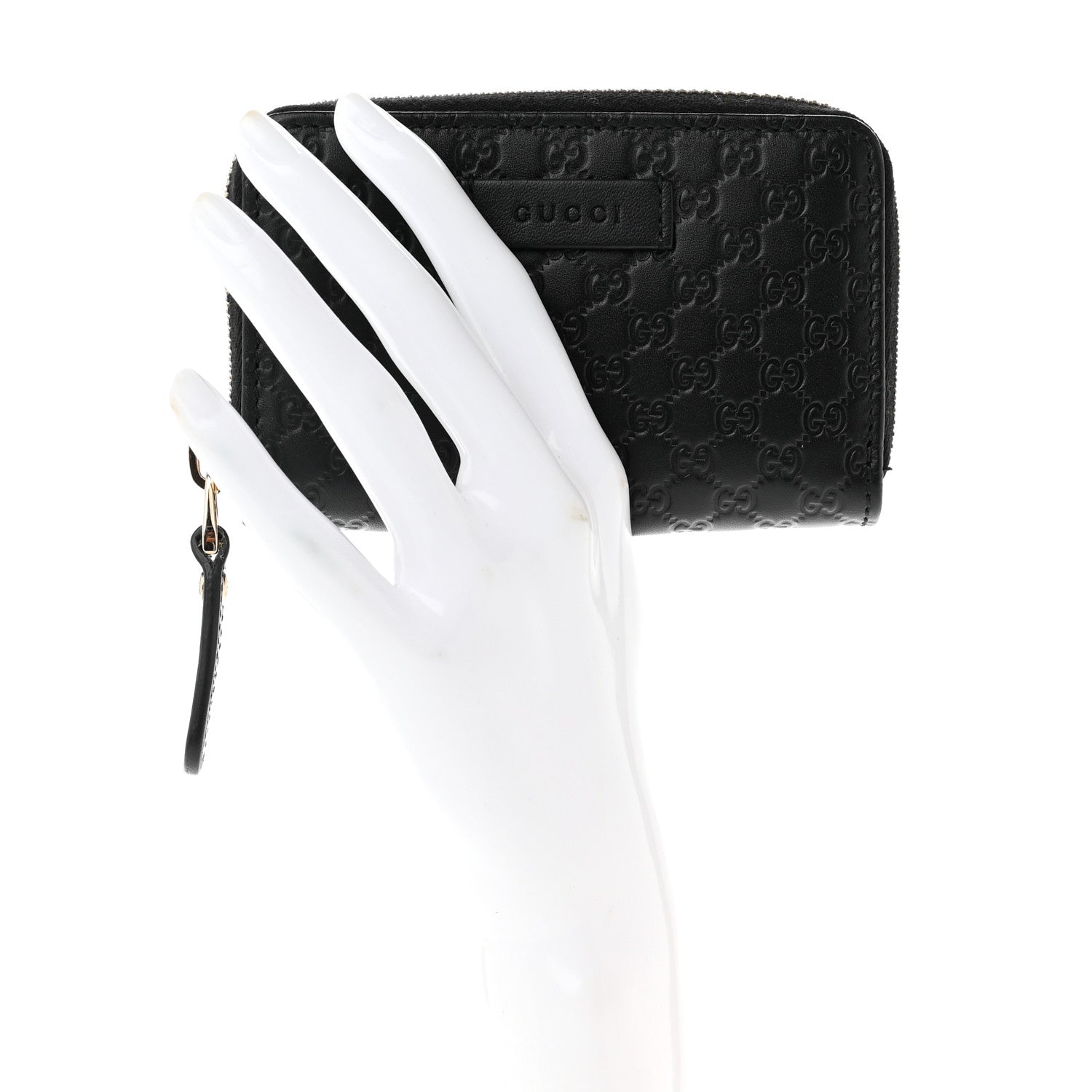 Gucci Microguccissima Zip Around Card Case Black 2 of 7