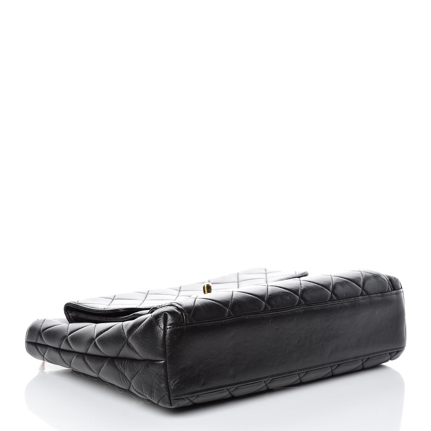 Lambskin Quilted Shoulder Bag Black