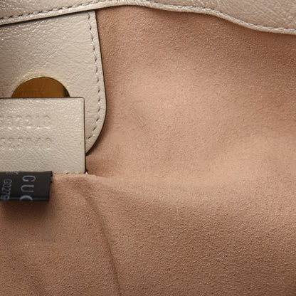 Gucci Calfskin Maxi Rajah Chain Tote White 10 of 14