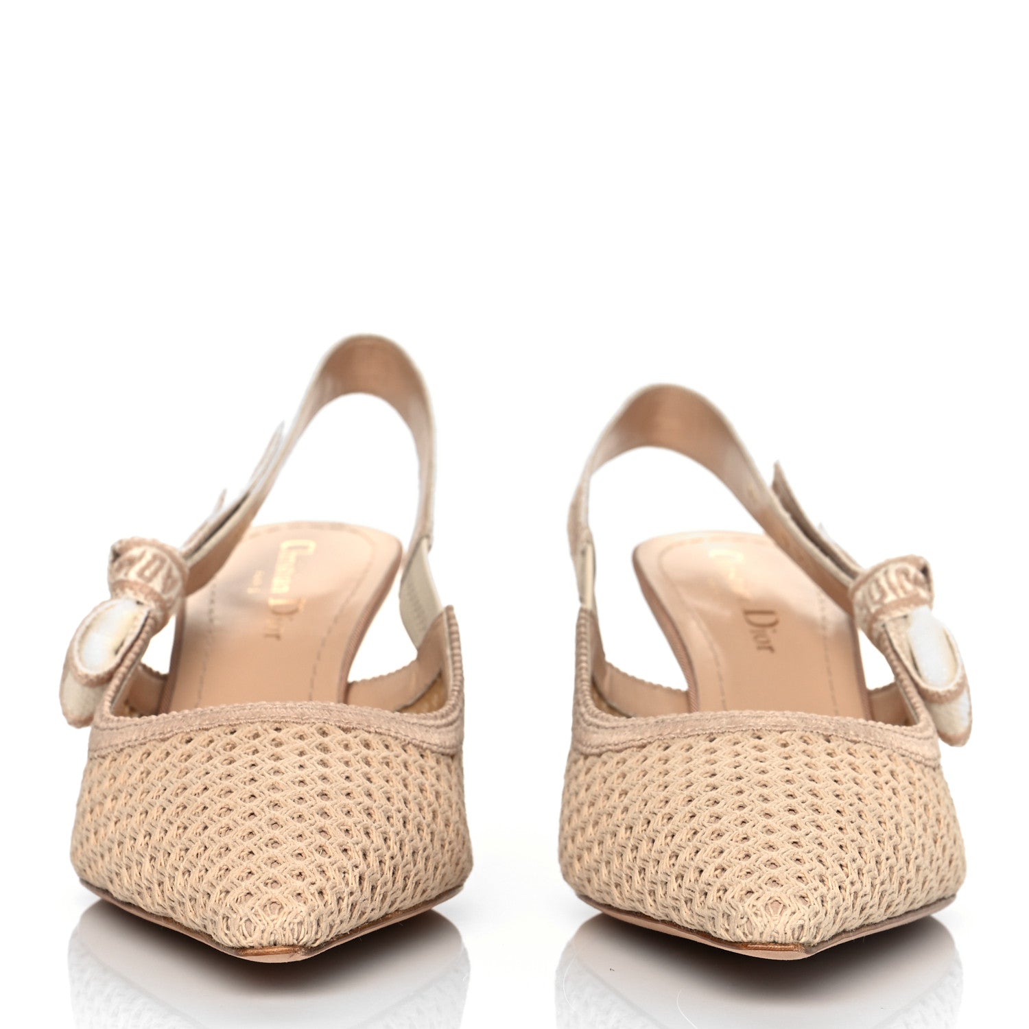 Christian Dior Micro Resille Ribbon J'Adior Slingback 65mm Pumps 39 Nude 2 of 8