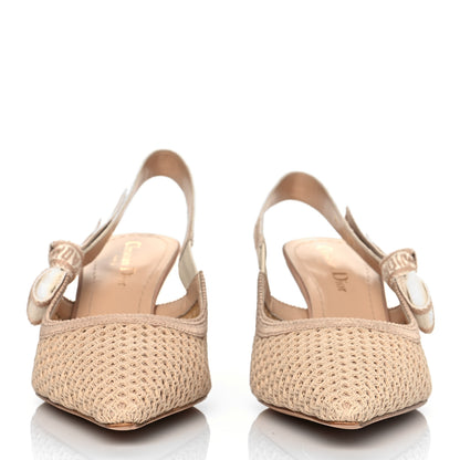 Christian Dior Micro Resille Ribbon J'Adior Slingback 65mm Pumps 39 Nude 2 of 8